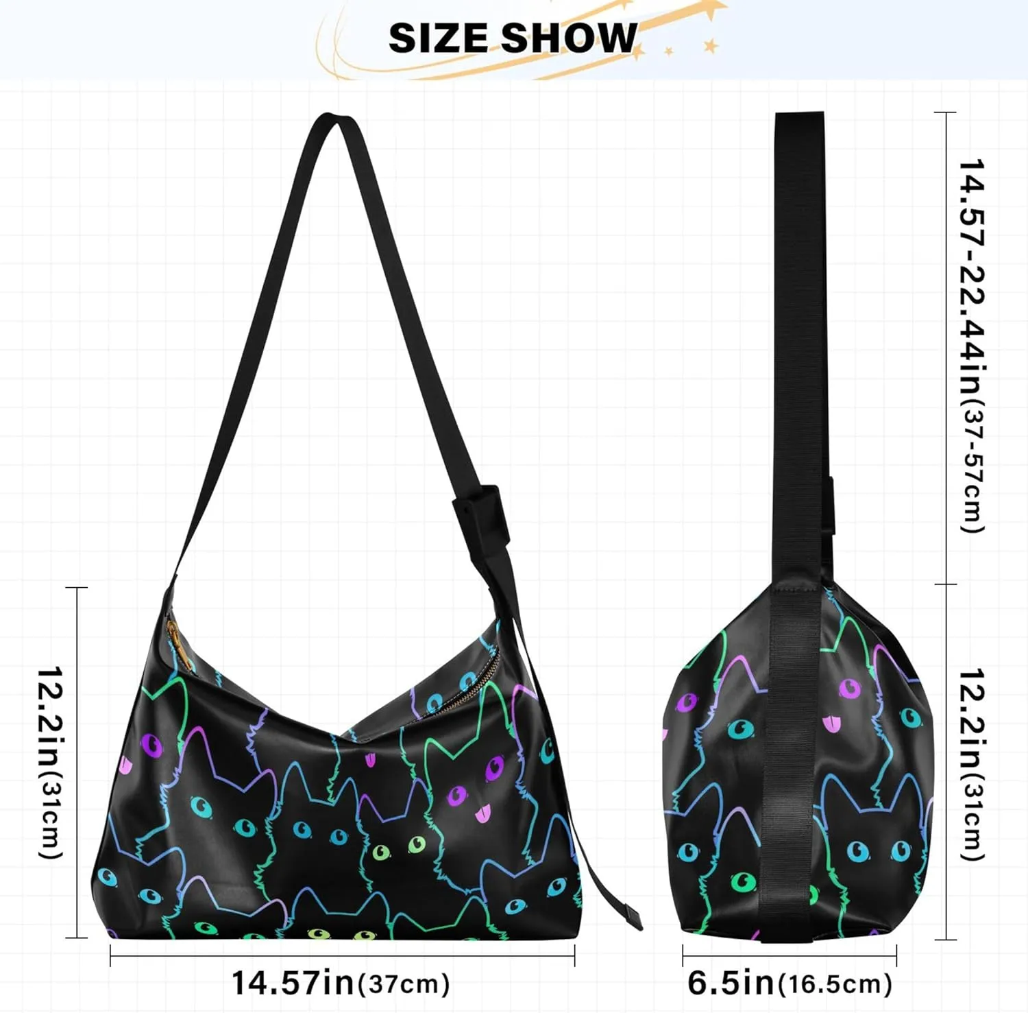 Cute Wild Animals Hobo Leather Purses for Women Large Crossbody Purse Unique Animal Print Designer Hobo Bags