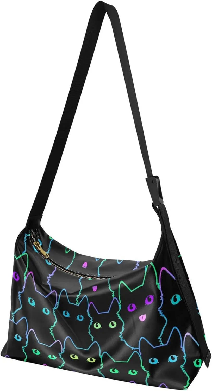 Cute Wild Animals Hobo Leather Purses for Women Large Crossbody Purse Unique Animal Print Designer Hobo Bags
