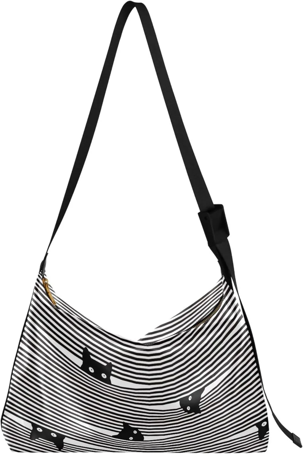 Cute Wild Animals Hobo Leather Purses for Women Large Crossbody Purse Unique Animal Print Designer Hobo Bags