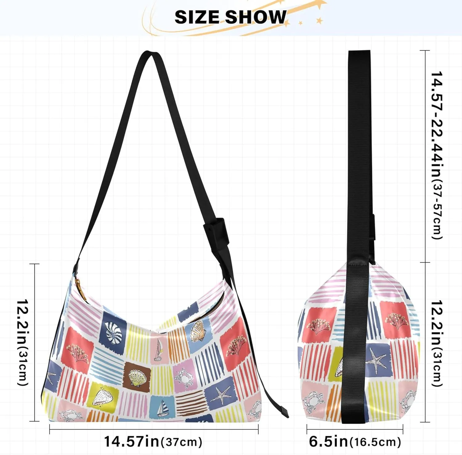 Cute Wild Animals Hobo Leather Purses for Women Large Crossbody Purse Unique Animal Print Designer Hobo Bags