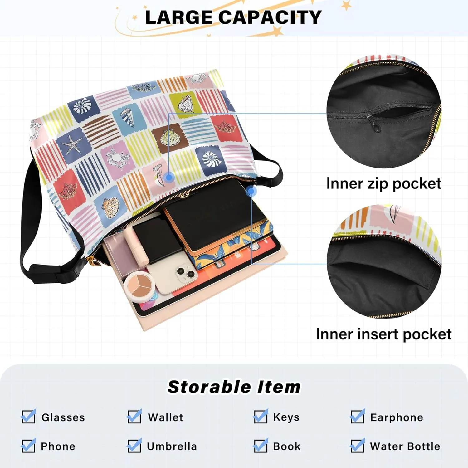 Cute Wild Animals Hobo Leather Purses for Women Large Crossbody Purse Unique Animal Print Designer Hobo Bags