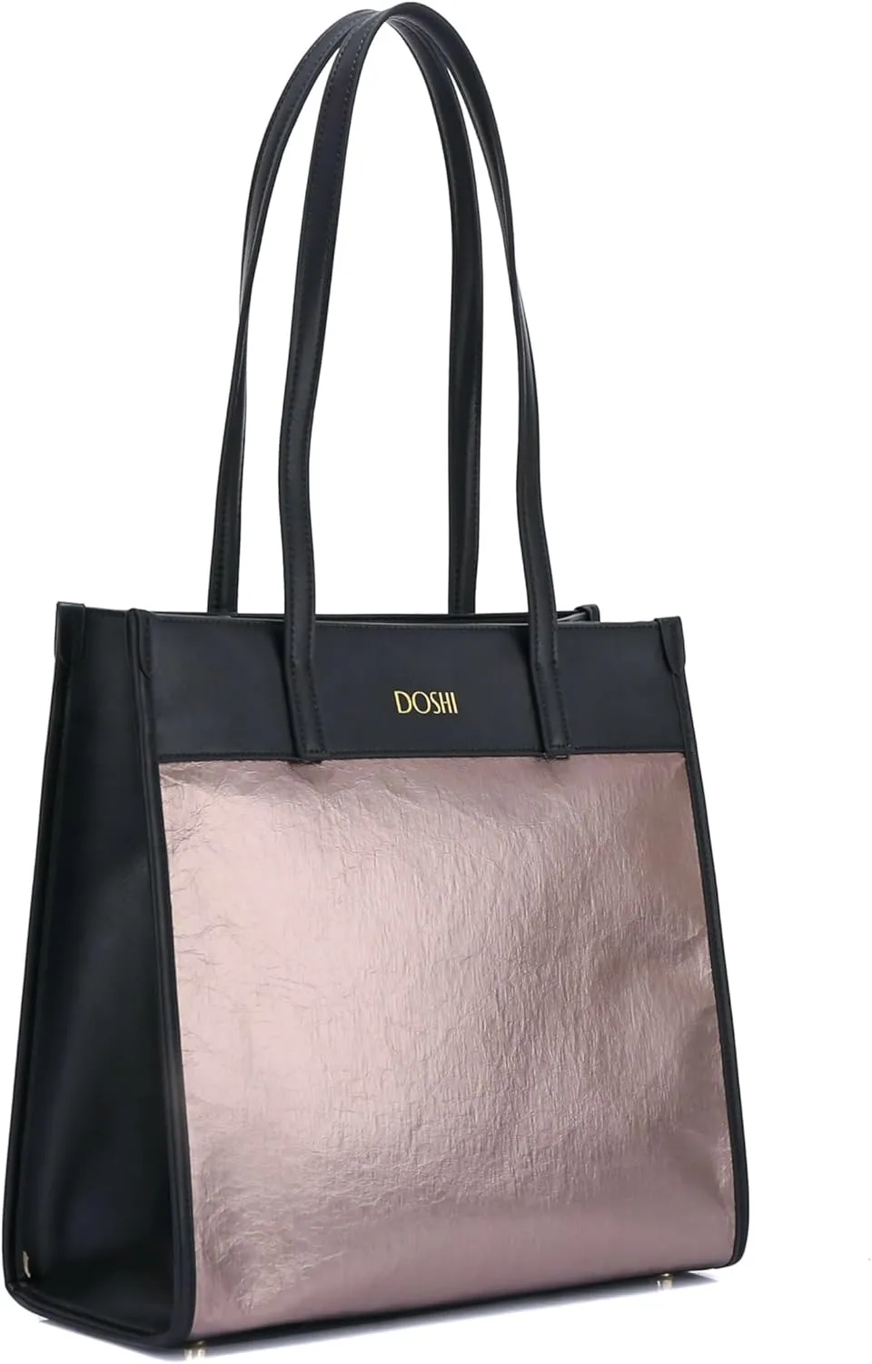 DOSHI - Portrait Tote 2 - Sustainable German Kraft Paper Vegan Leather Tote Bag for Women - Unique Vegan Tote Bag