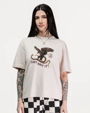 Easy Does It Boxy T-Shirt- Bone