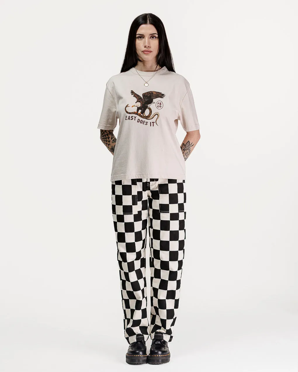 Easy Does It Boxy T-Shirt- Bone