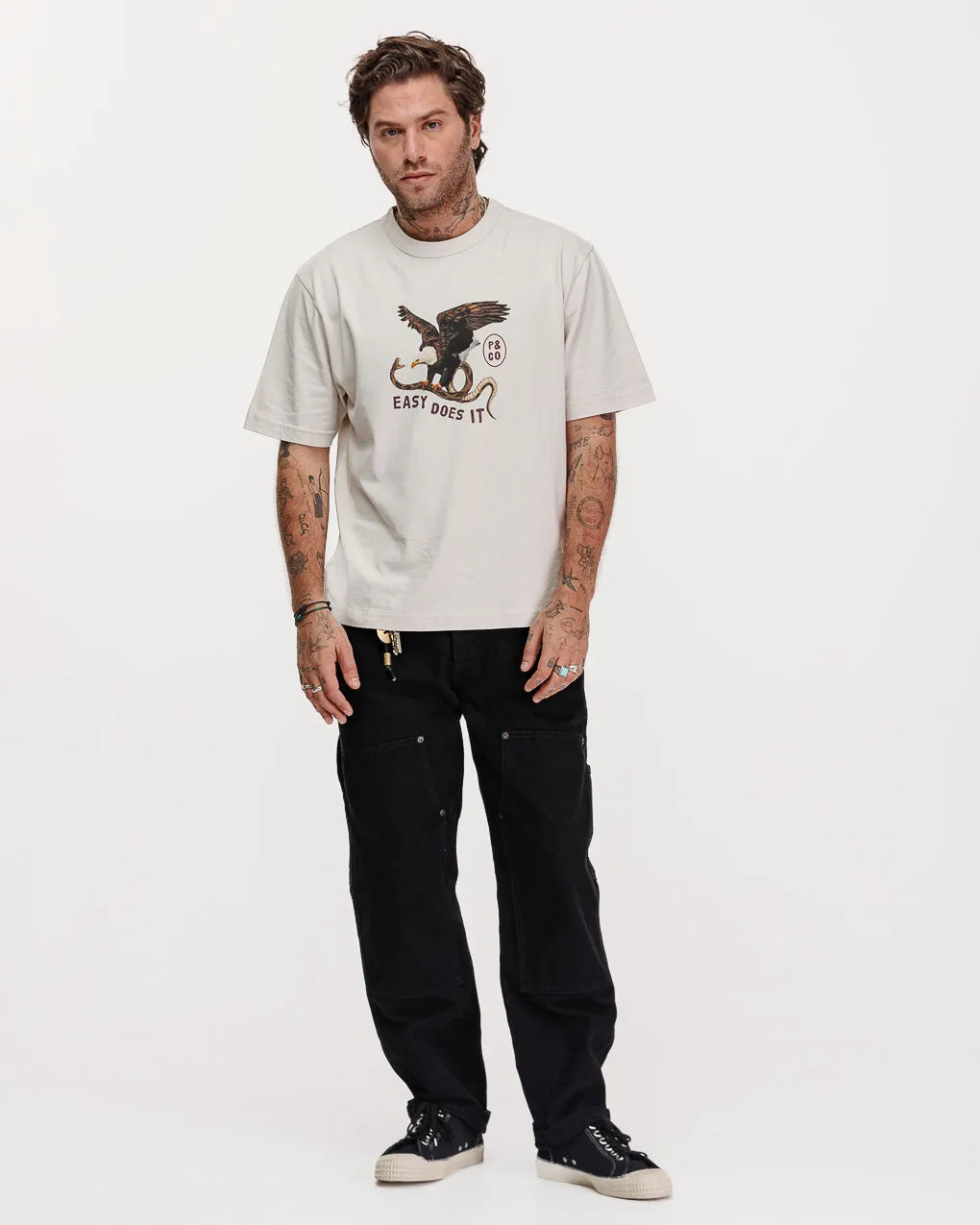 Easy Does It Boxy T-Shirt - Bone