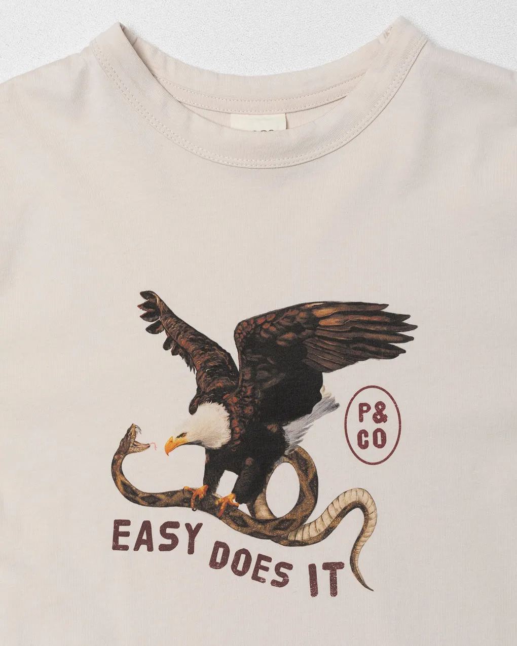 Easy Does It Boxy T-Shirt- Bone