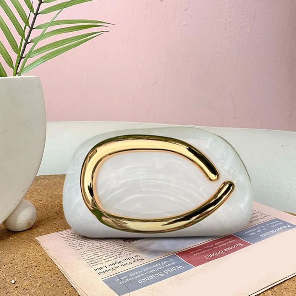 Evening Clutch Purses for Women Formal Unique Crossbody Purse Gold Closure Box Clutch Handbag Small Y2K Shoulder Bag