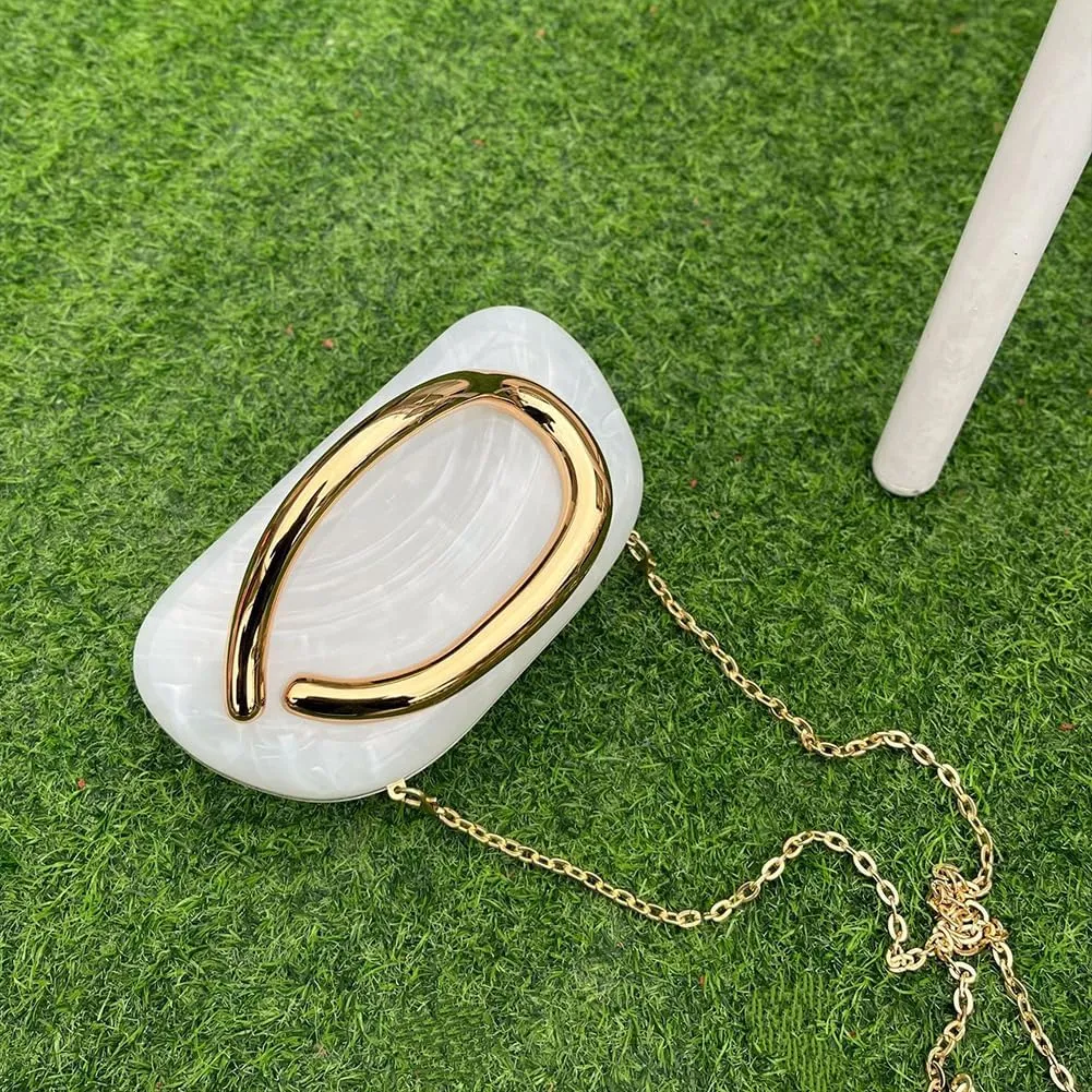 Evening Clutch Purses for Women Formal Unique Crossbody Purse Gold Closure Box Clutch Handbag Small Y2K Shoulder Bag