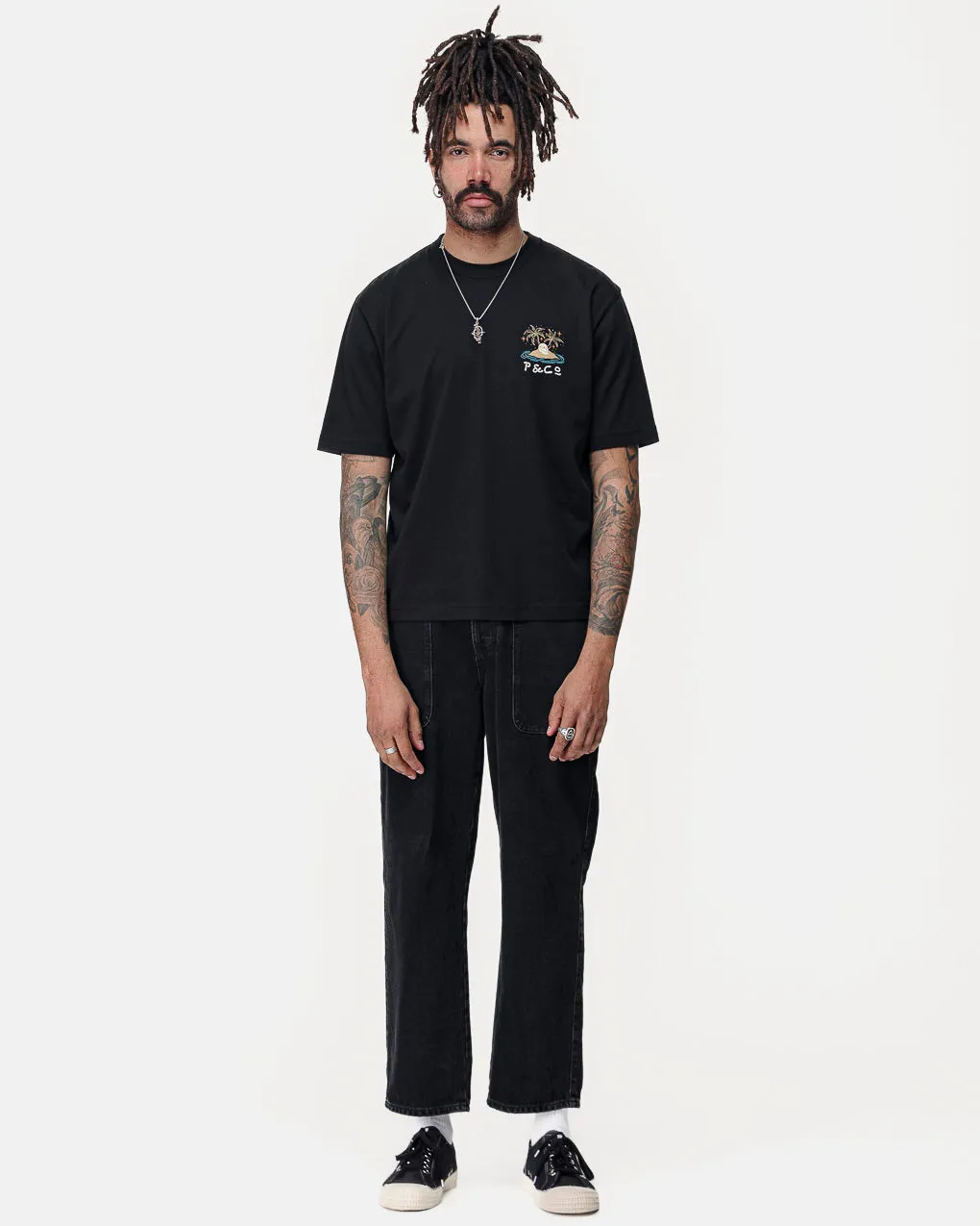 Feelin' Waved Boxy T-Shirt - Washed Black