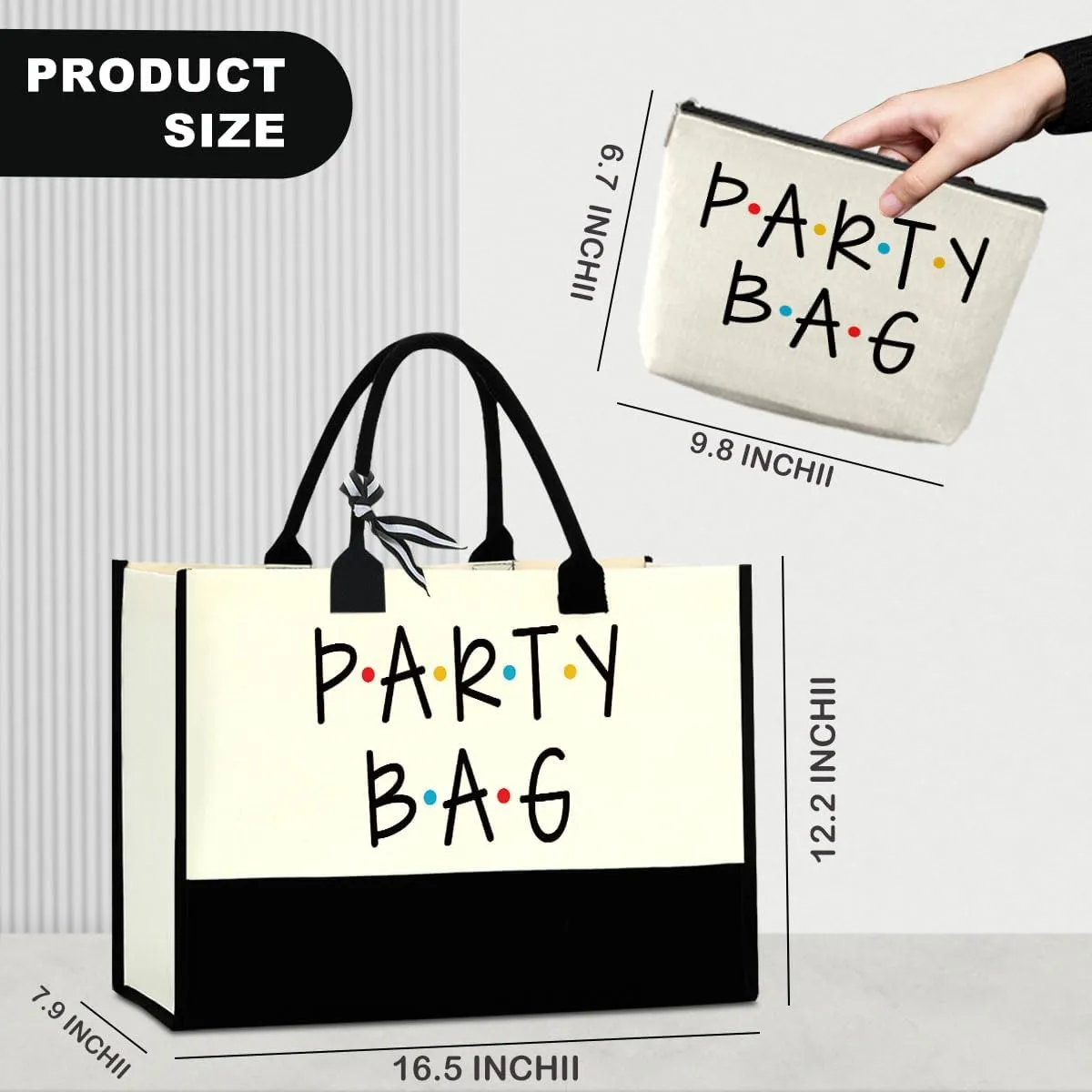 Funny Retirement Tote Bag Gift for Women - Unique Cool Party & Hoe Bag Design Gift Ideas for Best Friends