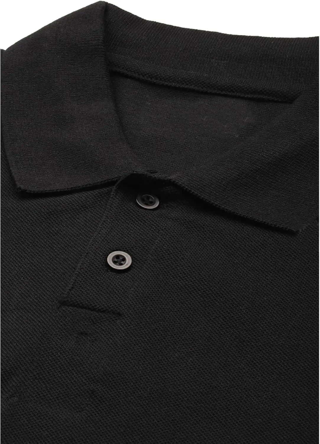 Galaxy by Harvic 5-Pack Mens Short Sleeve Pique Polo Shirt Modern-Fit with Ribbed Collar and Breathable Cotton-Blend Fabric