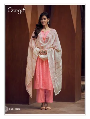 Ganga Suits Yana Cotton Jacquard Work Casual Collection Suits