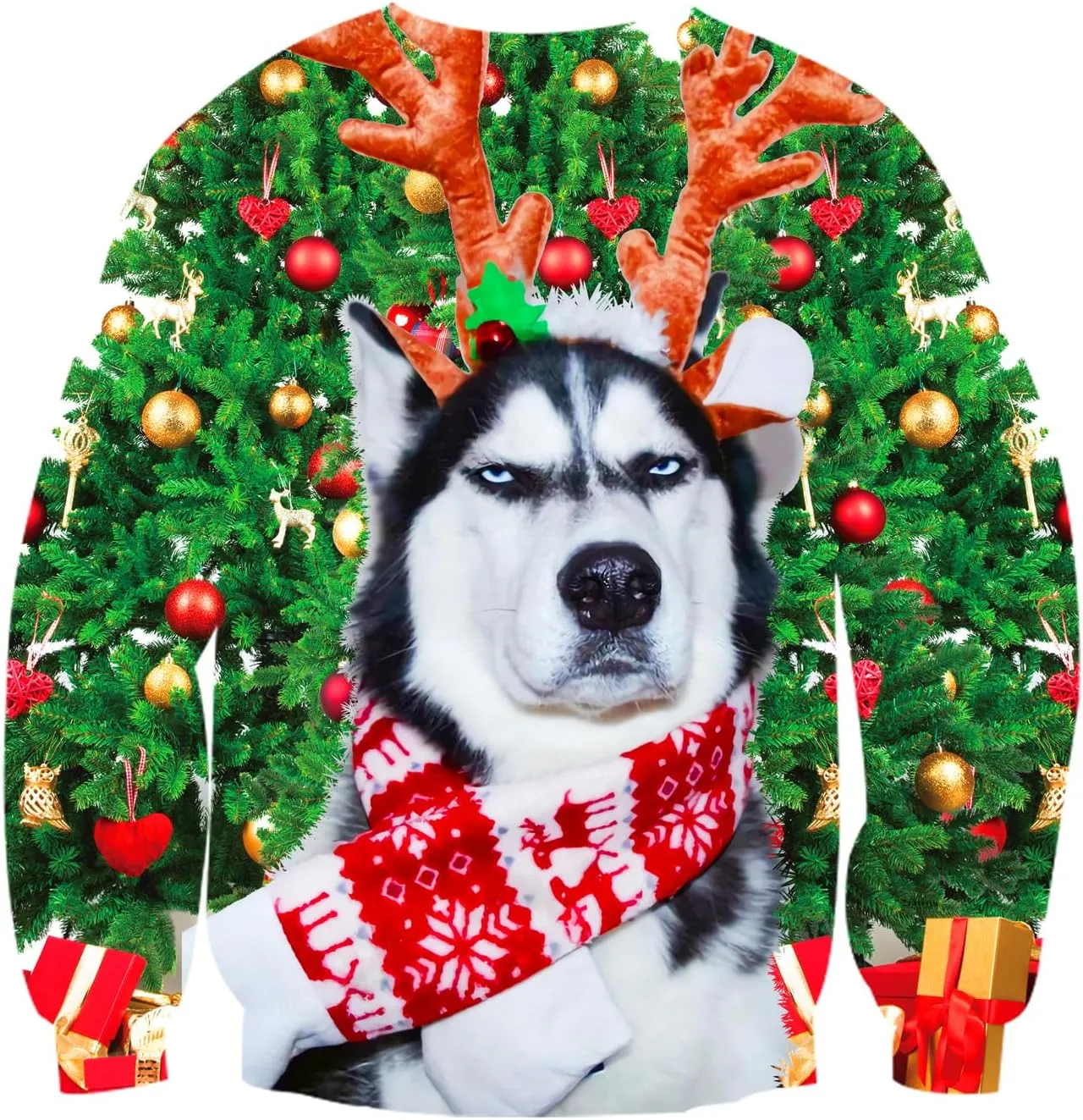 Goodstoworld Mens/Womens Ugliest Christmas Sweatshirt 3D Unique Hilarious Graphic Pullover Shirt S-4XL