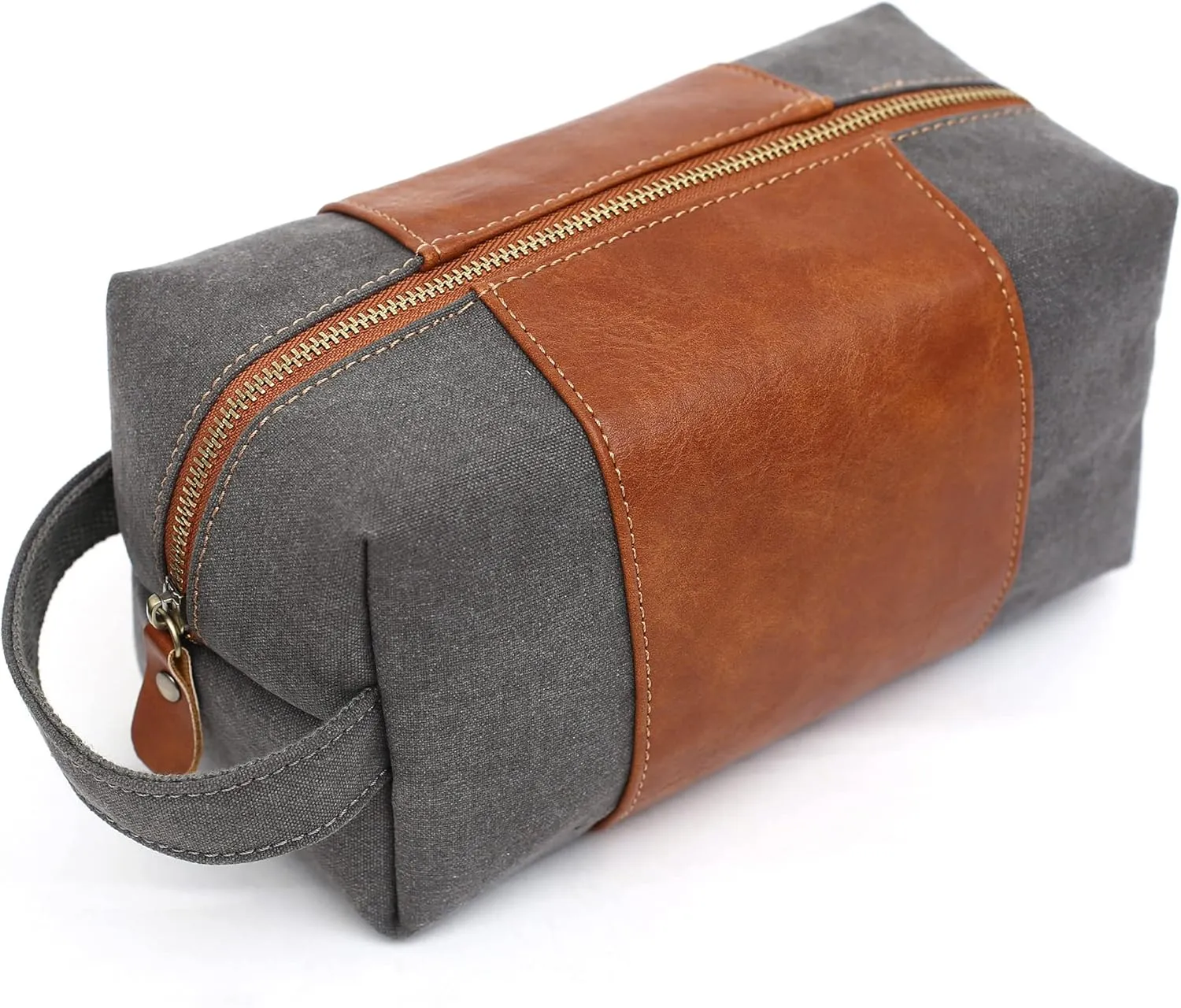 Groomsmen Gifts for Wedding, Custom Men Toiletry Bags Engraved Cosmetic Organizer Unique Personalized Groomsmen Gift, Boyfriend & Father Gift, Gray