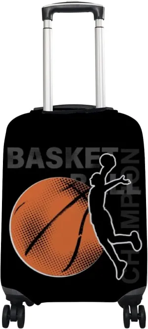 Hapuxt Luggage Cover Spandex Travel Suitcase Protector Modern Basketball Player Boy Sport Style Washable Baggage Cover XL Fits 29-32 Inch Luggage