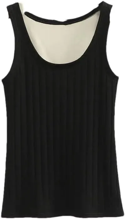 Hgvcfcv Women Thermal Slim Vest Camisole Lightweight Sweater Camis Airy Comfy Tank Tops Cami Undershirt
