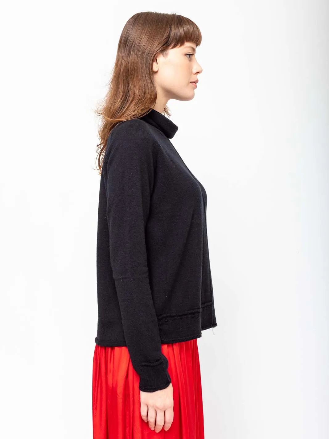 High Neck Pullover - Cashmere & Silk