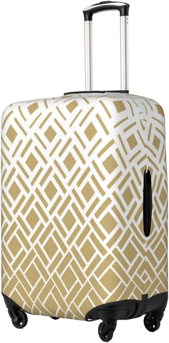Highly Elastic Spandex Suitcase Cover Luggage Cover Protector X-Large Fits 29 to 32 Inch Modern Textures Diamond Shapes Prints