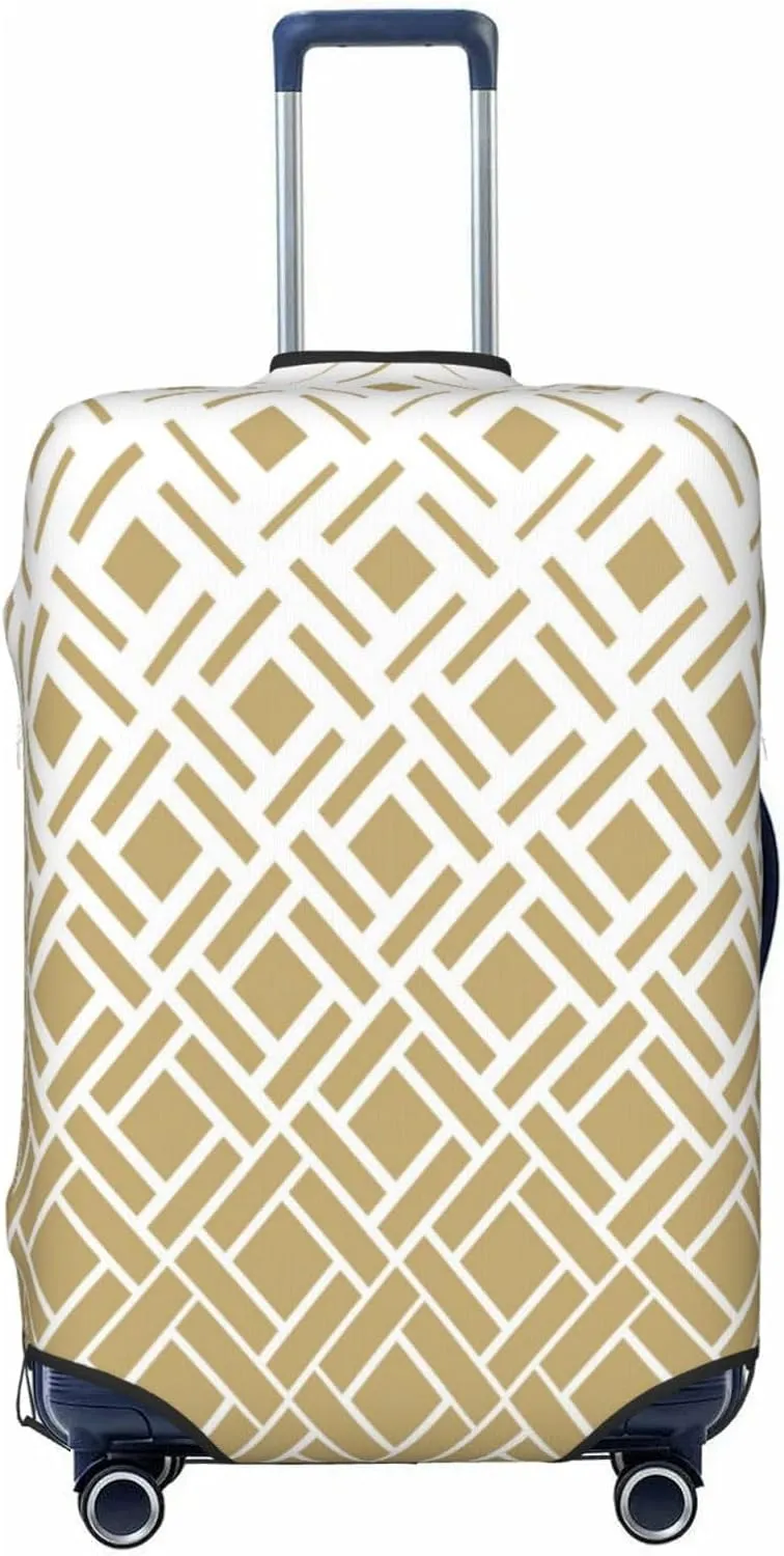 Highly Elastic Spandex Suitcase Cover Luggage Cover Protector X-Large Fits 29 to 32 Inch Modern Textures Diamond Shapes Prints