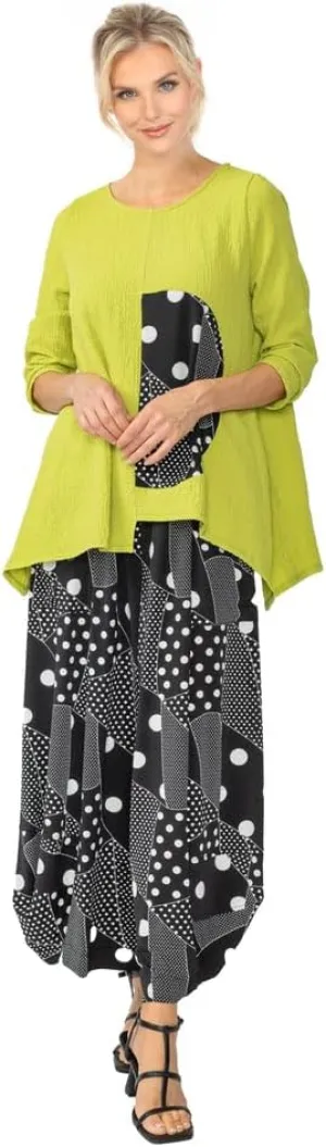 IC Collection Polka-Dot Harem Pant
