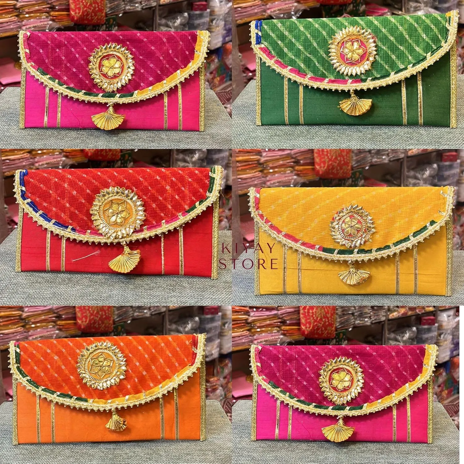 Indian Beautiful Design Handcrafted Gift Bags for Wedding Anniversary Artisan Made Collection of Unique, Traditional Gifts for Couples