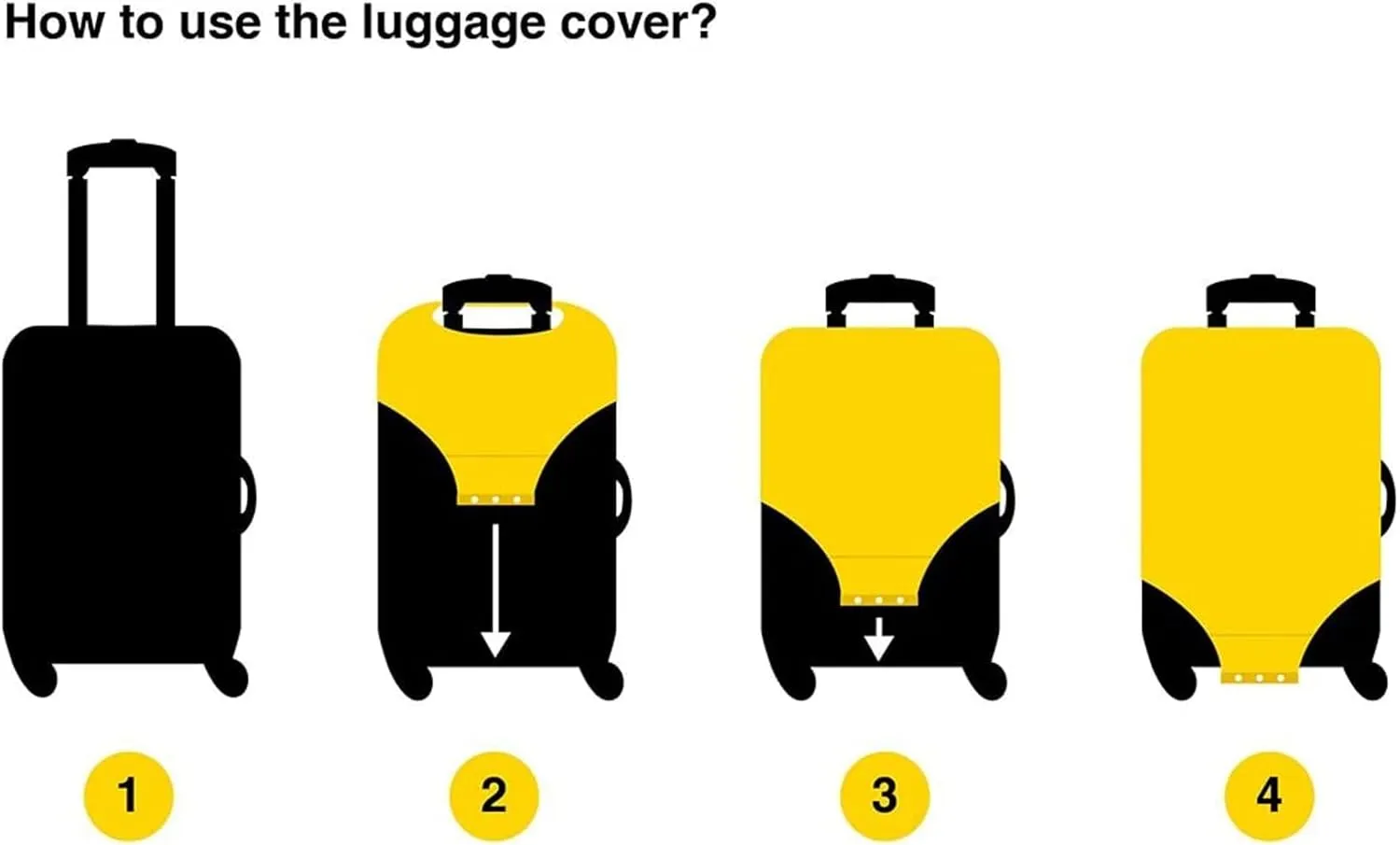 Joisal Forest Fairy Rainbow Luggage Covers for Suitcase Fit 18-32 Inch Luggage Covers Tsa Approved, Suitcase Identifiers Unique