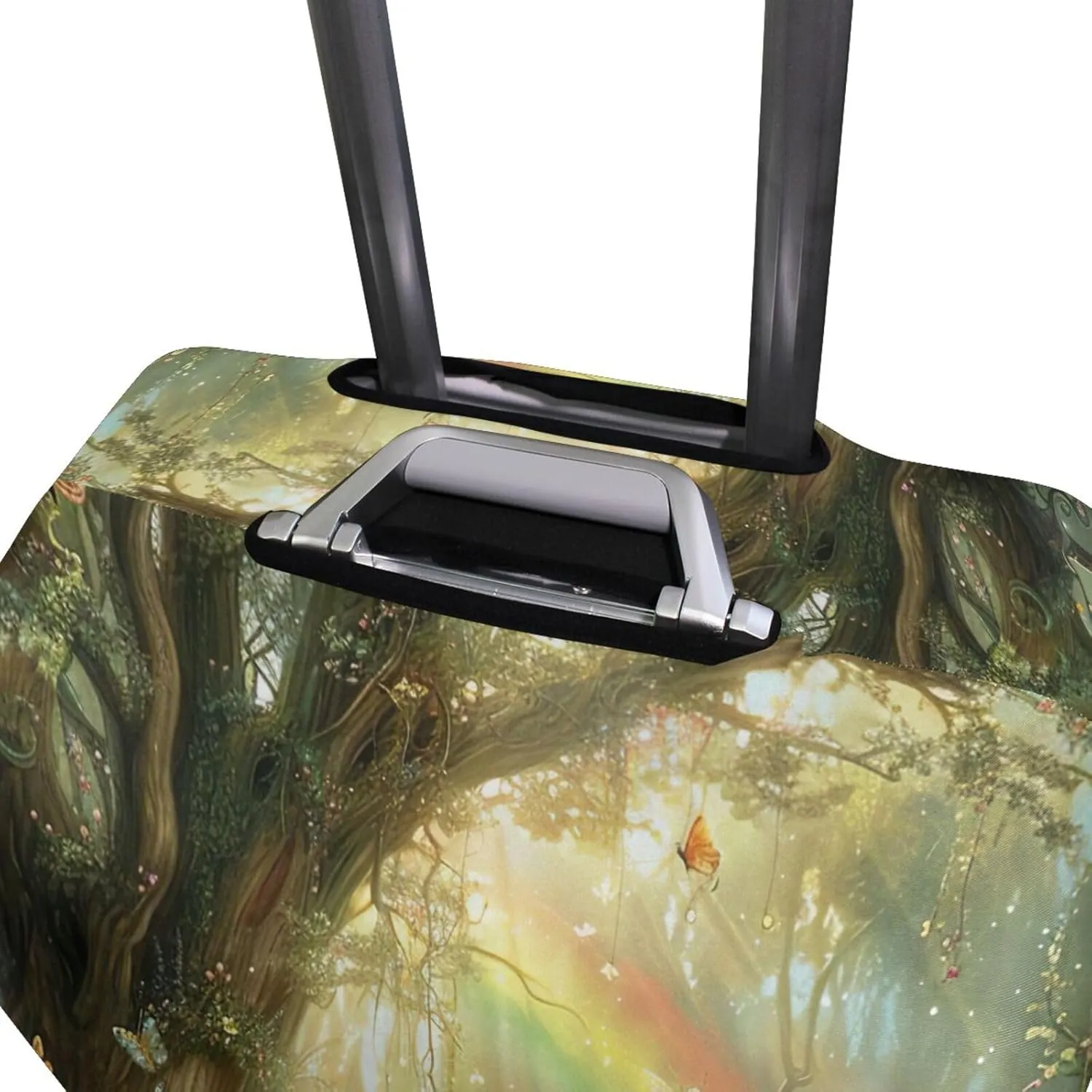 Joisal Forest Fairy Rainbow Luggage Covers for Suitcase Fit 18-32 Inch Luggage Covers Tsa Approved, Suitcase Identifiers Unique