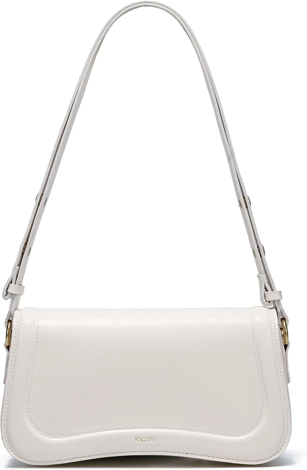 JOLLQUE Crescent Shoulder Bag for Women,Small Leather Dumpling Crossbody Bags,Unique Trendy Designer Handbag Purse Strap