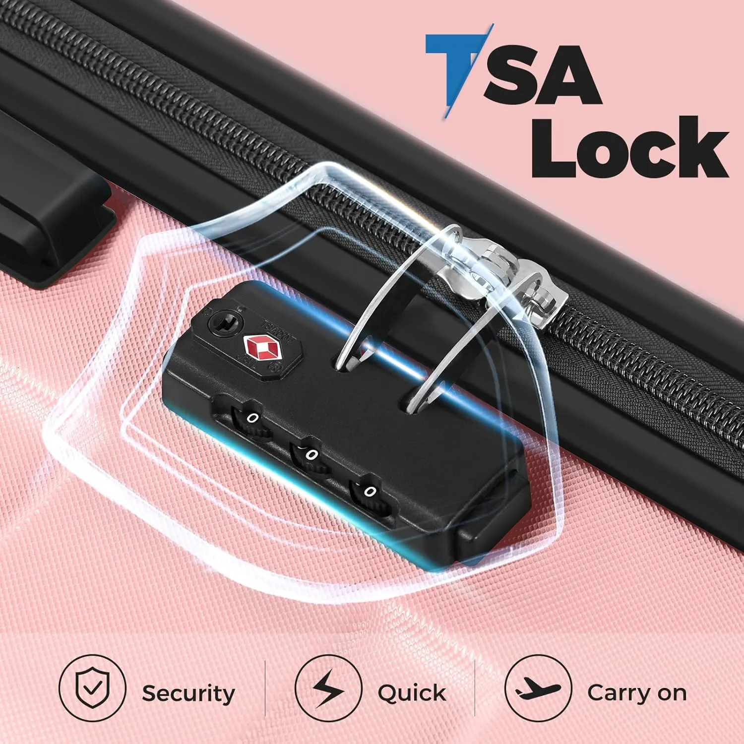Krute Suitcases with Wheels, 24 Inch Checked Luggage with Spinner Wheels, Lightweight PC ABS TSA Lock Hard Shell Luggage Unique PatternsPink