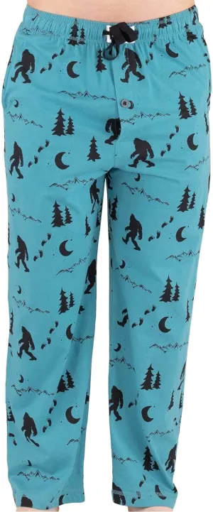 Lazy One Bear & Bigfoot Pajama Pants For Men, Men's Separate Bottoms, Lounge Pants, Funny, Humorous