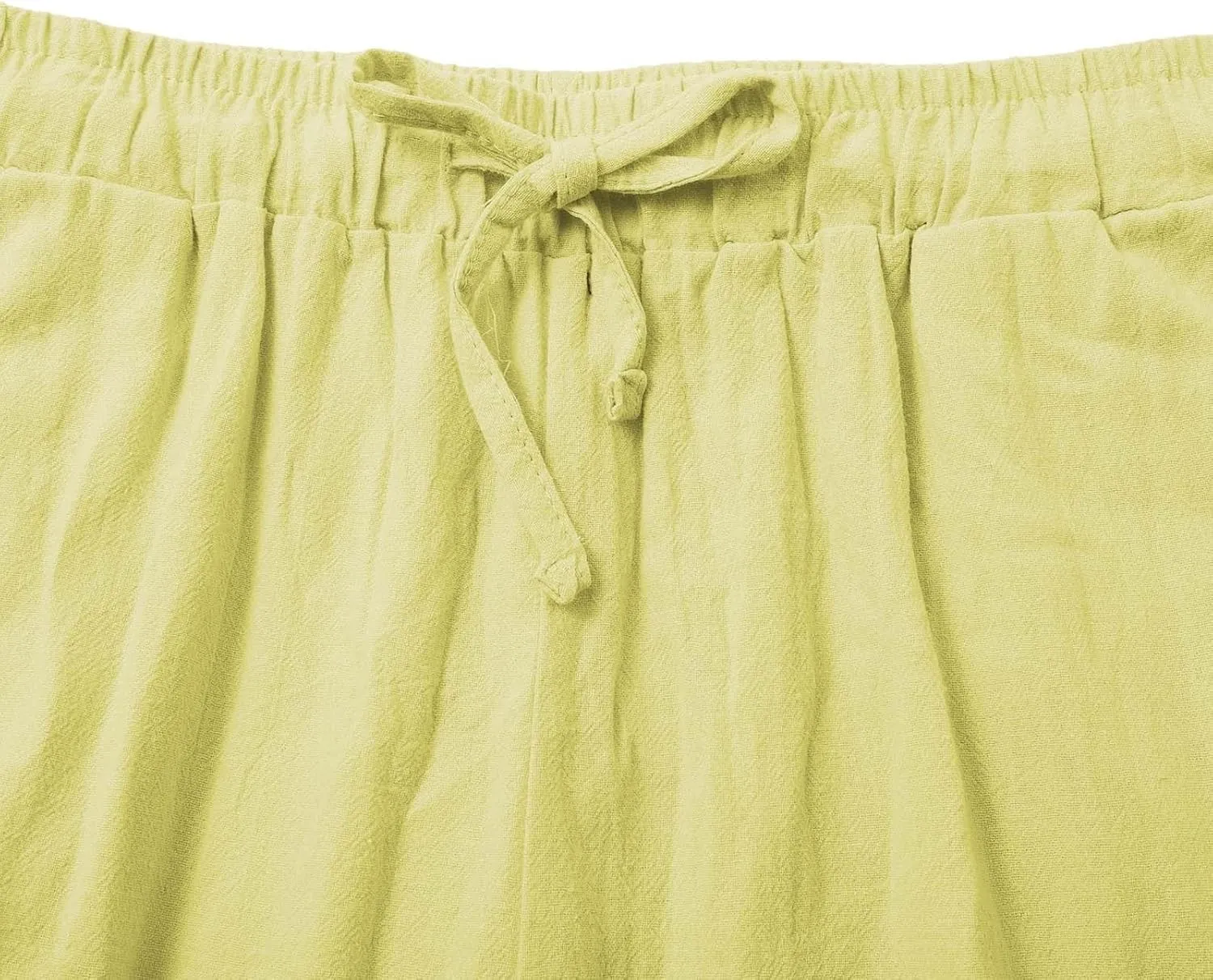 Linen Palazzo Pants for Women Cruise Lounge Wide Leg Pants Plus Size Garden Party Lightweight Resort Pants with Pockets