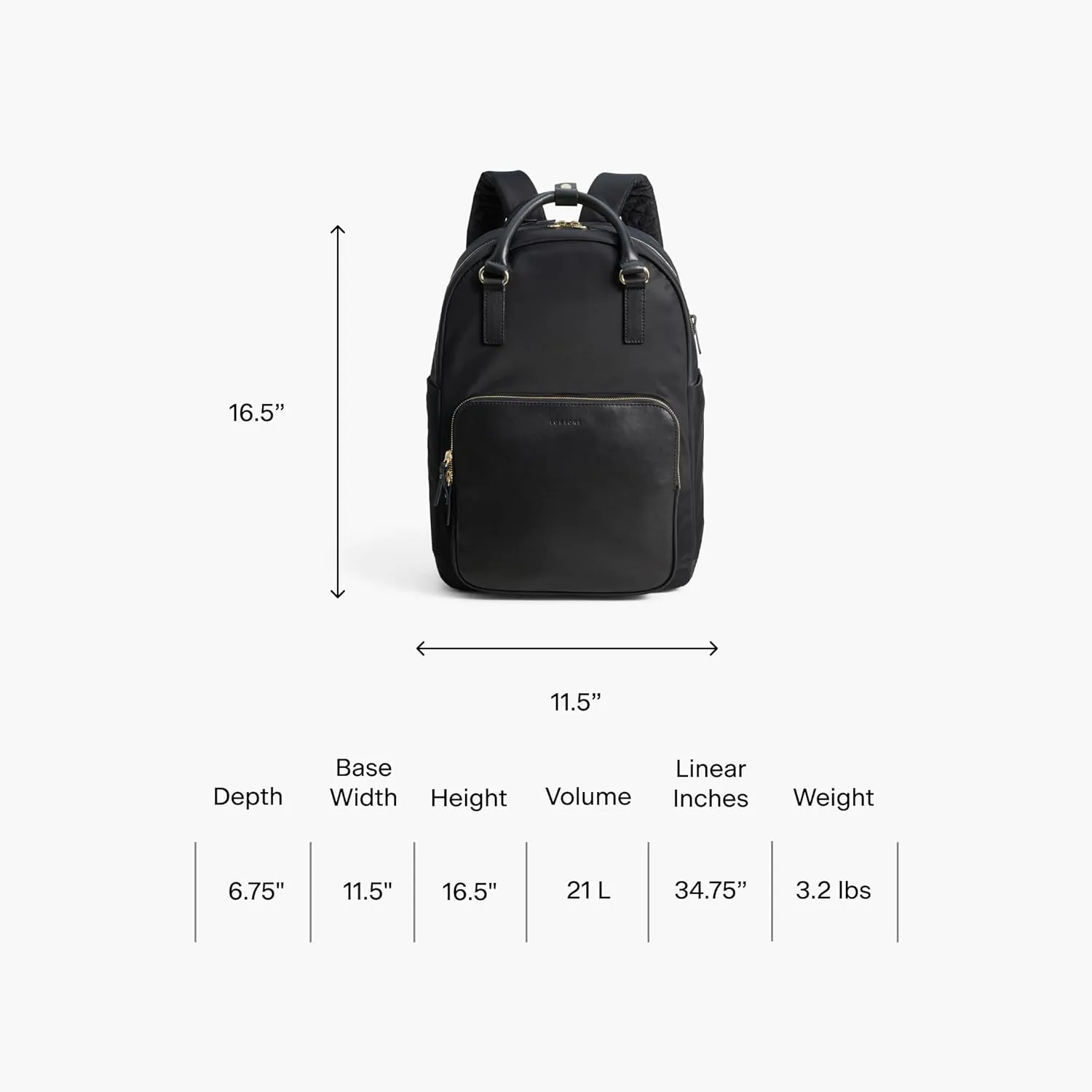 Lo & Sons Rowledge Backpack & Tote - Premium Travel Laptop Bag with 13" Laptop Compartment, Luggage Sleeve | Leather & Water Resistant Nylon | Chic Modern Bag for Women for Everyday, Work, Business