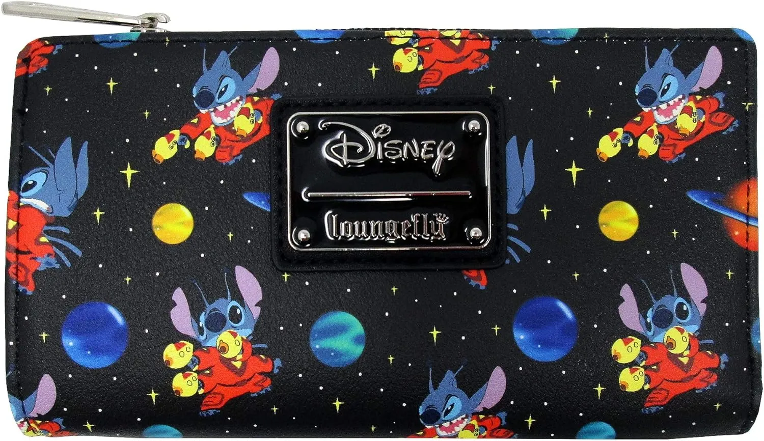 Loungefly x Disney Lilo and Stitch in Space Allover-Print Flap Wallet