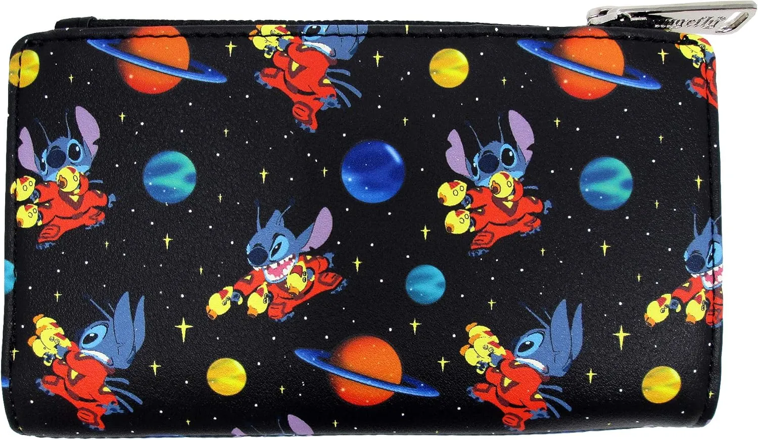 Loungefly x Disney Lilo and Stitch in Space Allover-Print Flap Wallet