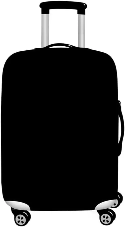 Luggage Cover for Suitcase, Stylish Modern Business Suitcase Cover Protector Fit 18-32 Inch Luggage, Baggage Covers with Zipper for Travel (M(22-24inch suitcase),Black)