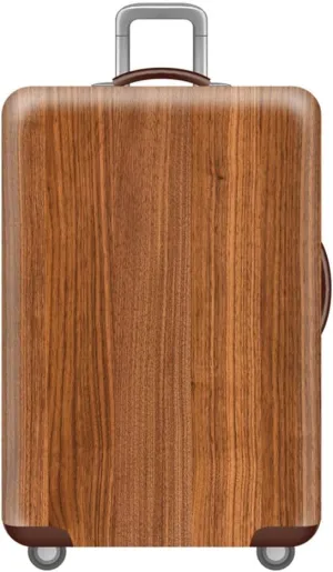 Luggage Cover for Suitcase, Stylish Modern Business Suitcase Cover Protector Fit 18-32 Inch Luggage, Baggage Covers with Zipper for Travel (M(22-24inch suitcase),Wood Grain)