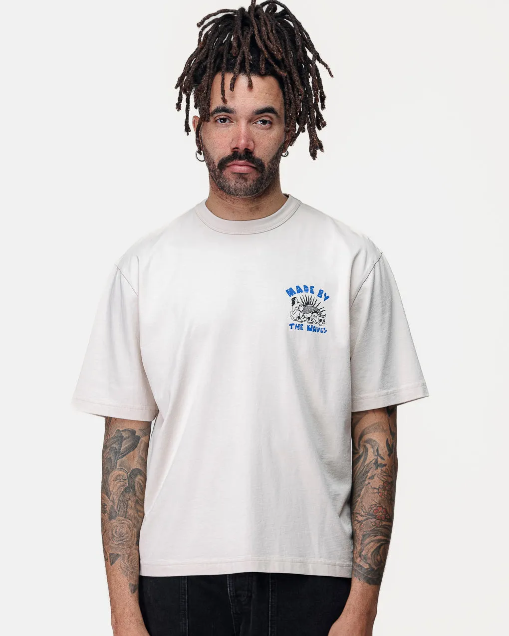 Made By The Waves Boxy T-Shirt - Bone
