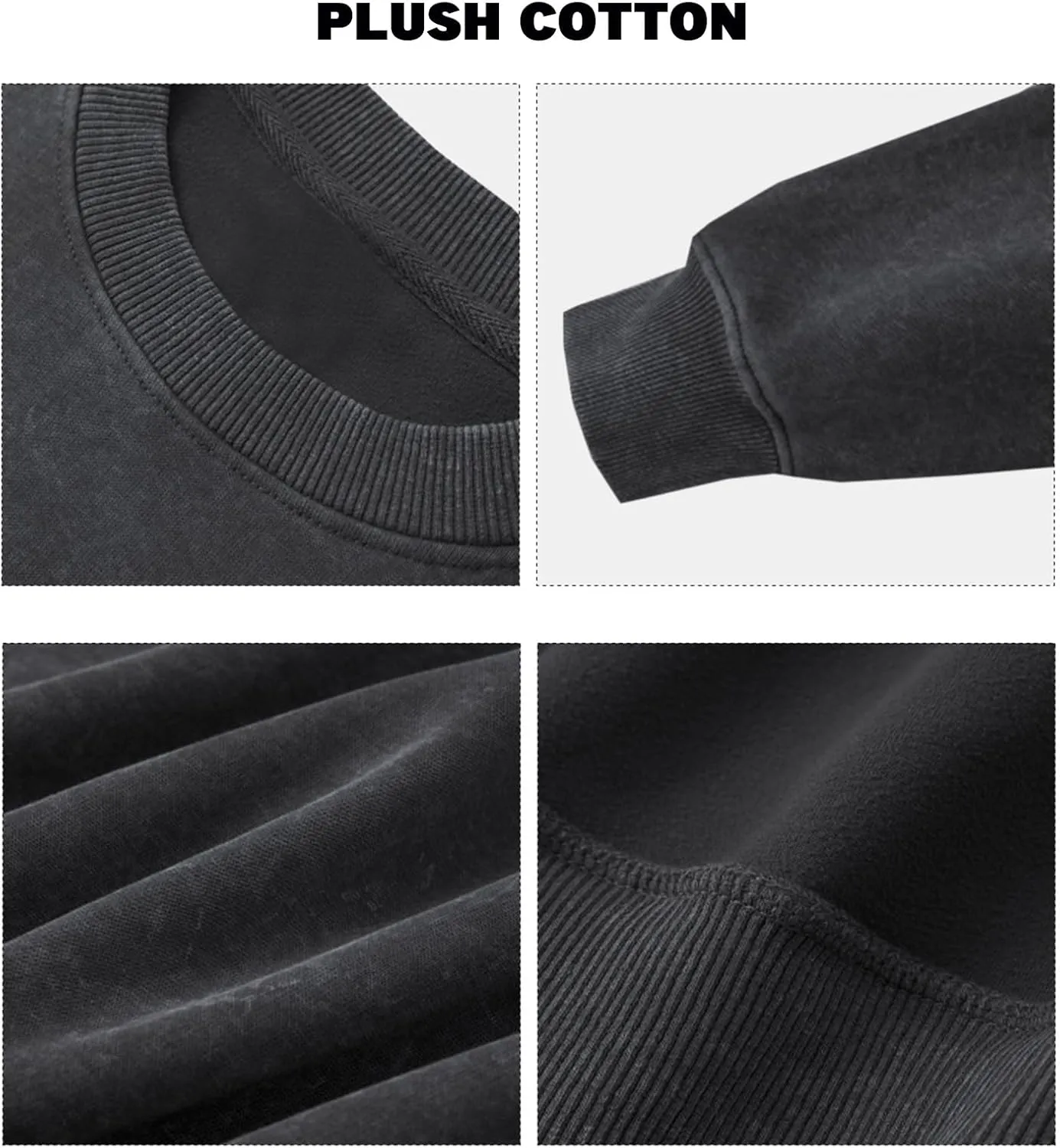 Mens Hoodies Pullover Oversized Hoodie Plush Cotton Hooded Couples Vintage Trendy Washed Streetwear Sweatshirt