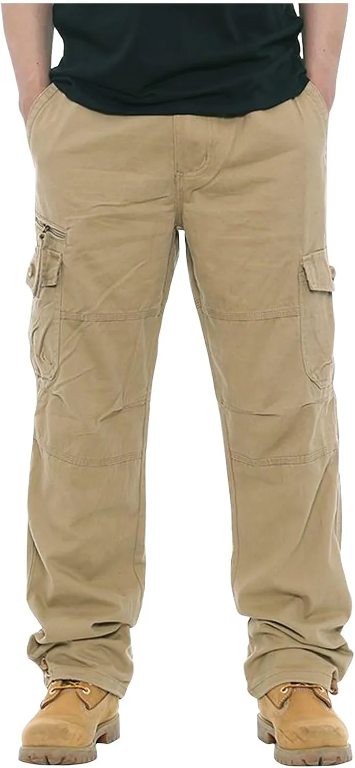 Men's Pants Cargo Ripstop Stretch Fashion Sweatpants Pockets Straight Fit Y2K Pants Baggy Plus Size Pants Lightweight