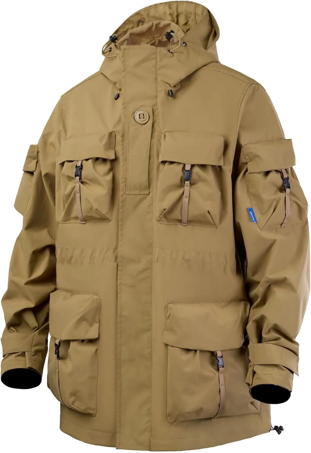 MFCT Men's Techwear Waterproof Windbreaker with Funnel Hoodie
