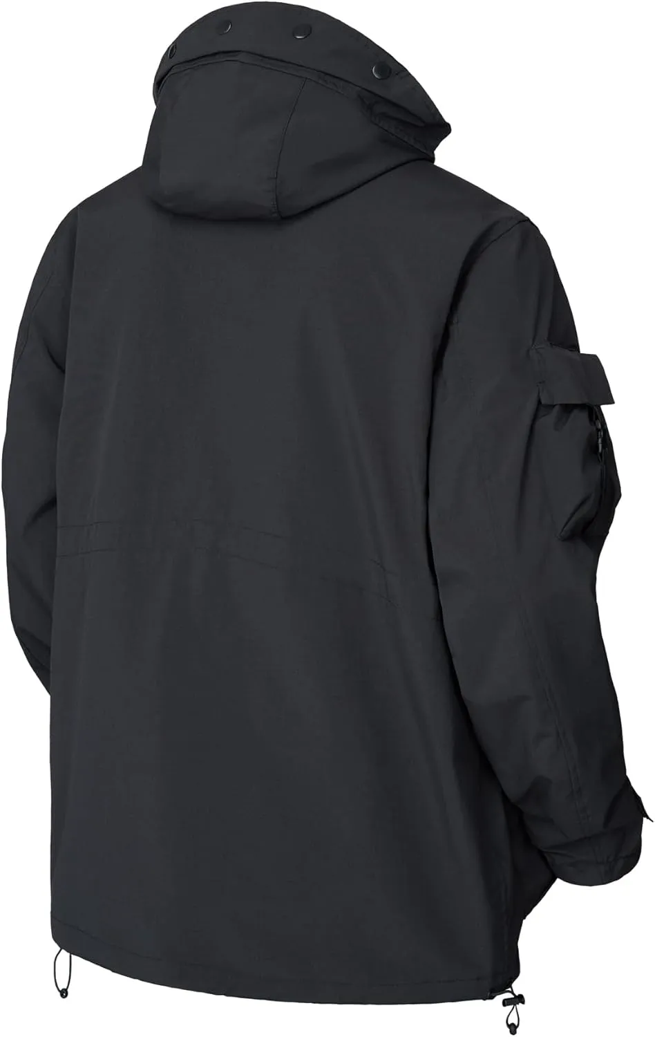 MFCT Men's Techwear Waterproof Windbreaker with Funnel Hoodie