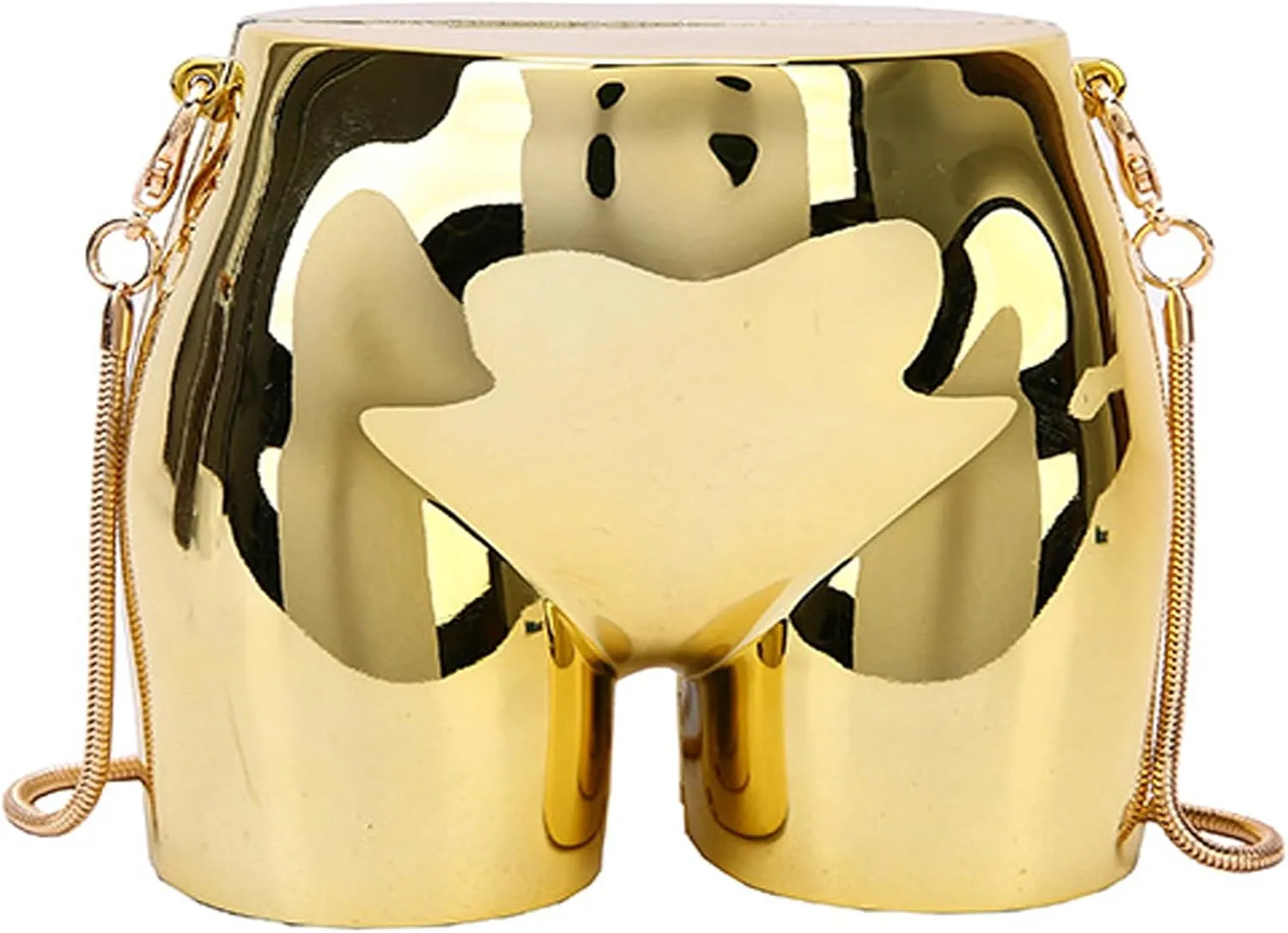 Mini Evening Bag for Women Novelty Hip Shaped Purse Handbag Funny Acrylic Evening Clutch Purse Unique Crossbody Bag for Party