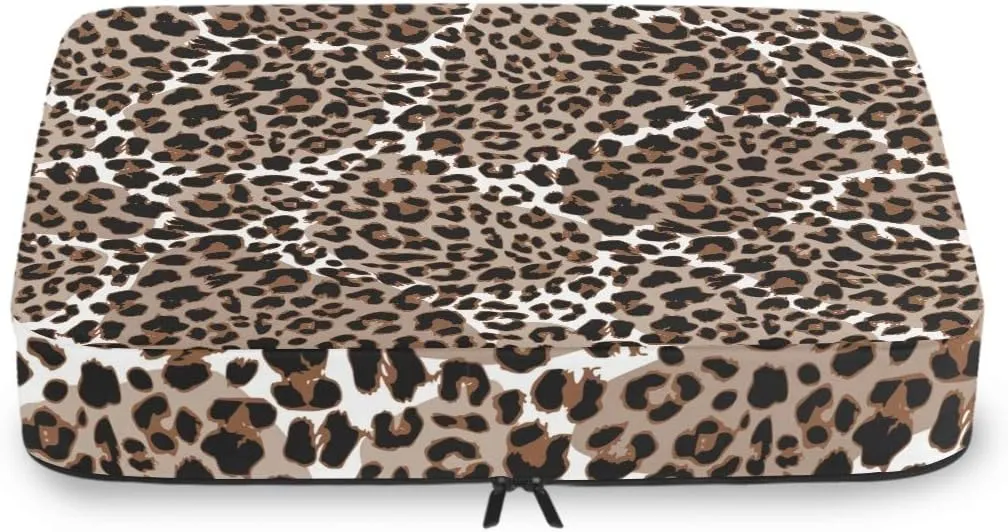 MNSRUU Packing Cubes Leopard Or Jaguar Pattern Compression Luggage Cubes Travel Organizer Packing Bags for Suitcases, 4 PCS