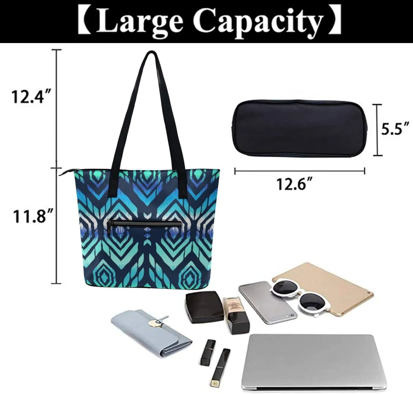 Modern PU Leather Shoulder Bag for Women, PU Leather Work Shoulder Bag, PU Leather Shopping Tote for Travel Outdoor
