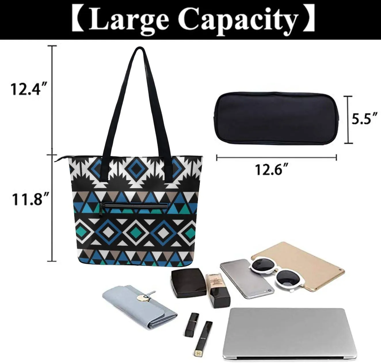 Modern PU Leather Shoulder Bag for Women, PU Leather Work Shoulder Bag, PU Leather Shopping Tote for Travel Outdoor