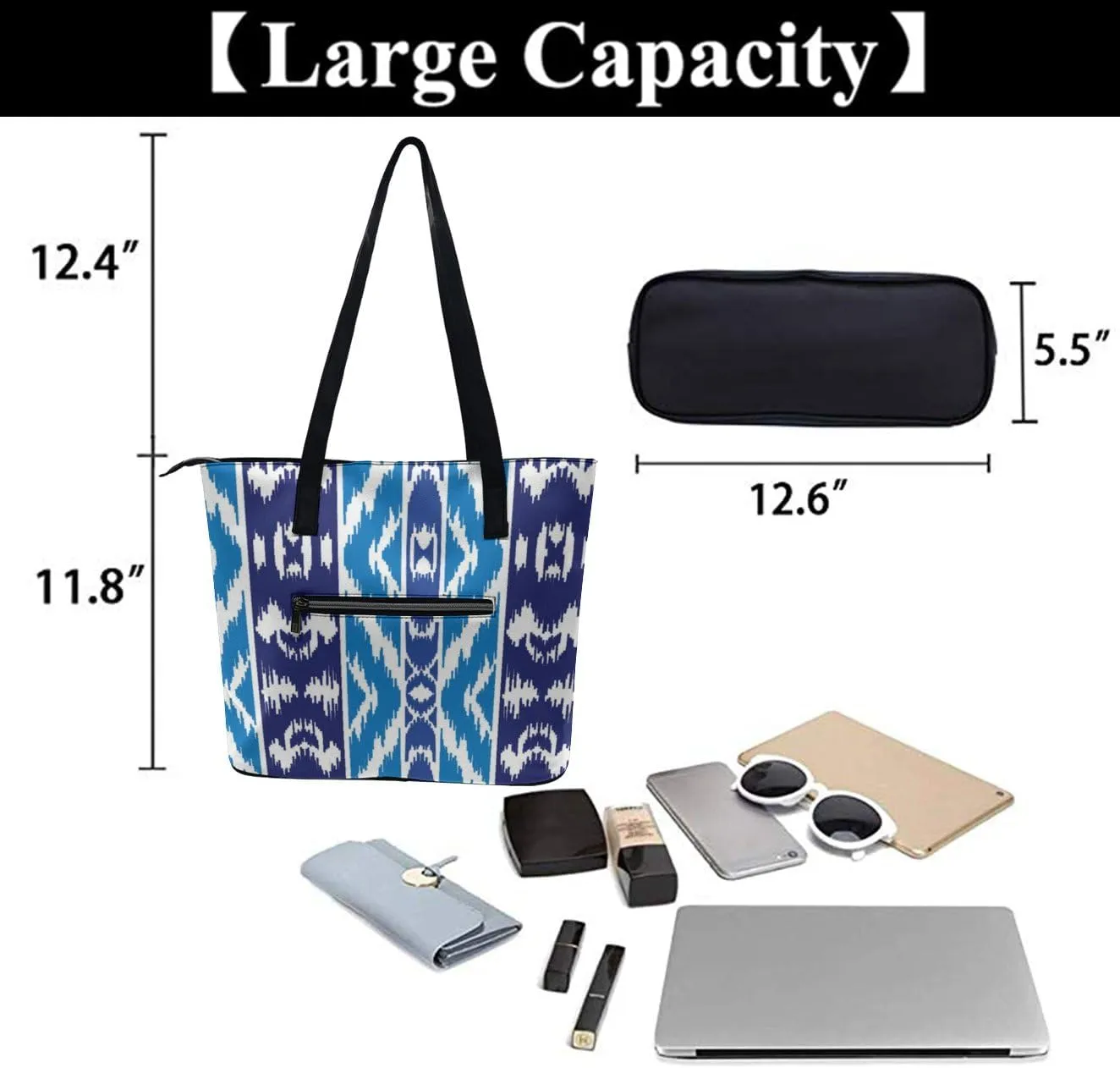 Modern PU Leather Shoulder Bag for Women, PU Leather Work Shoulder Bag, PU Leather Shopping Tote for Travel Outdoor