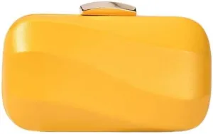 Molodo PU Evening Bag for Women Unique Square Clutch Bag with Chain Trendy Dress Purses Evening Clutch Wedding Prom