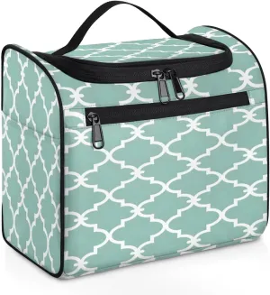 Morocco Modern Travel Toiletry Bag for Men and Women, Large Hanging Makeup Bag Organizer Toiletries Bag for Travel, Cosmetic Bag with Handle