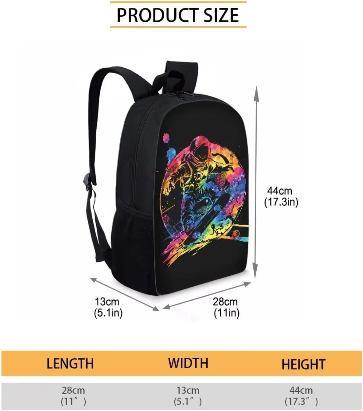 Mumeson Astronaut Simple Modern Toddler Backpack for School Girls Kindergarten Elementary Kids Casual Large Capacity School Bag Daypack for Girls Boys