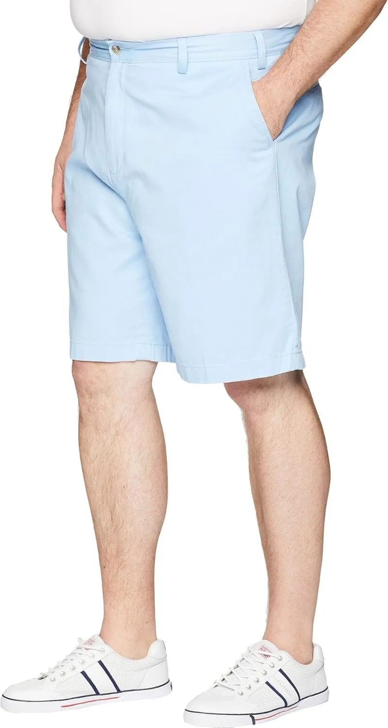 Nautica Men's Cotton Twill Flat Front Chino Short